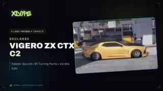 Declasse Vigero ZX CTX C2 | Addon Sound | 91 Tuning Parts | Vanilla Edit