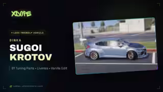 Dinka Sugoi KROTOV | 81 Tuning Parts | Liveries | Vanilla Edit