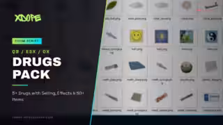 QBCore Drugs Pack (5+ Drugs) for QBCore, ESX, and OX: Enhance Your Criminal Underworld