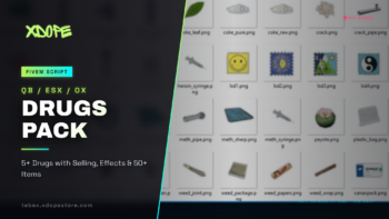 QBCore Drugs Pack (5+ Drugs) for QBCore, ESX, and OX: Enhance Your Criminal Underworld