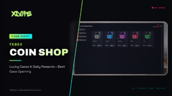 Tebex Coin Shop with Cases and Daily Rewards
